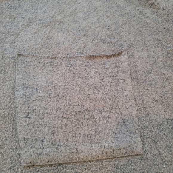 Anthropologie Philosophy Inside Out Oversized 1/2 Sleeve Pocket Moss Sweater - Picture 5 of 10